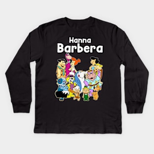 hanna barbera and the friends Kids Long Sleeve T-Shirt